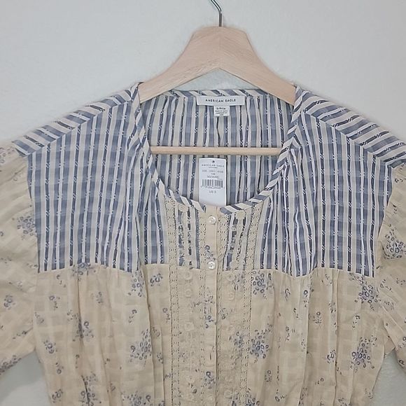 NWT AMERICAN EAGLE PEPLUM TOP - Picture 3 of 10